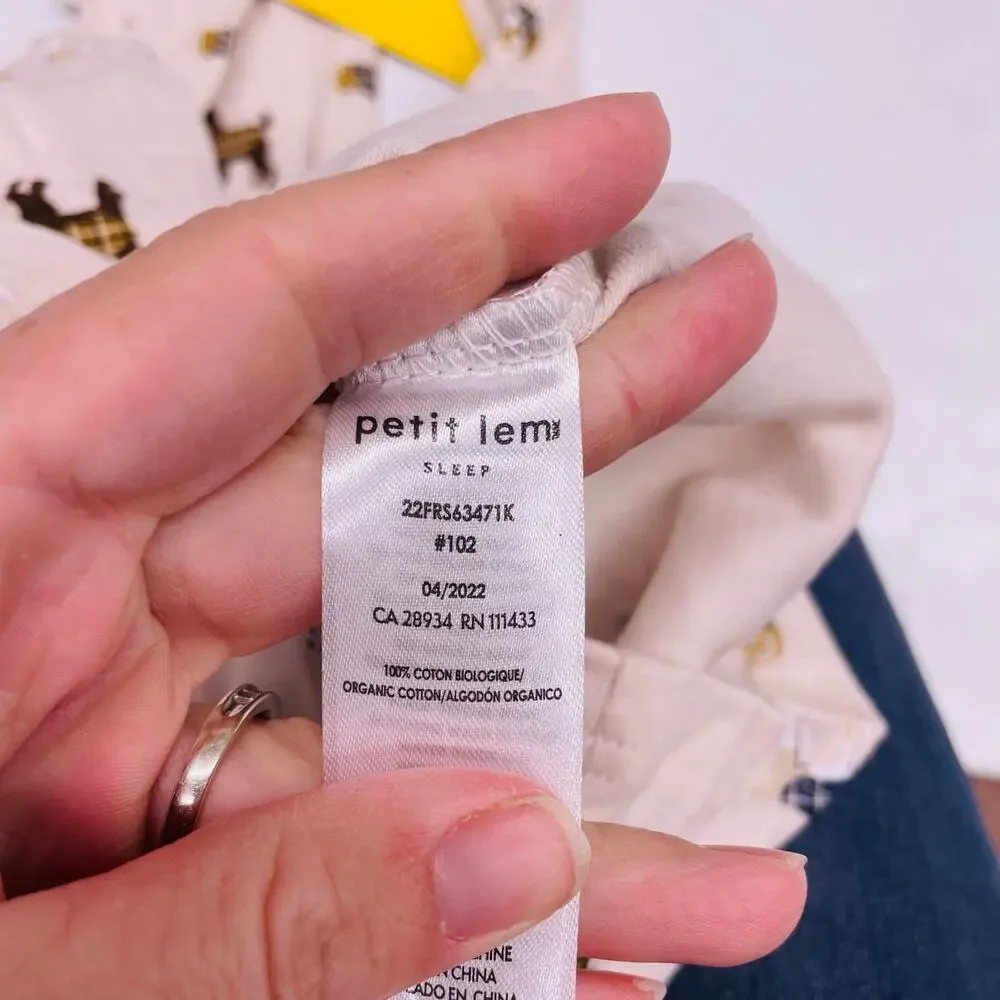 NWT Petit Lem Size 10 Dapper Dogs PJs
